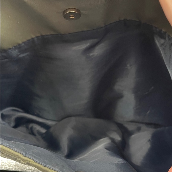 2.8.26 Tommy Hilfiger Quilted Green Tote with Brown Trim - Picture 9 of 13